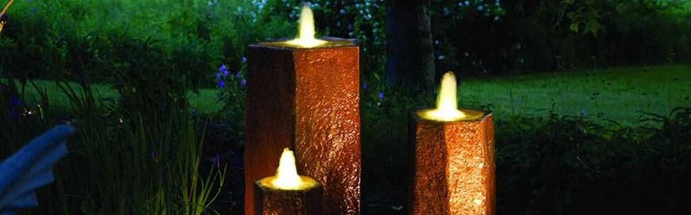 Atlantic Professional Pond Contractor LED Fountain Water Feature Lighting Installations